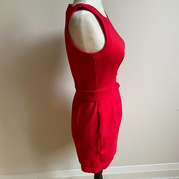 𝅺ARMANI Exchange Dress A/X Sz 2 NWOT Red - Picture 2 of 7